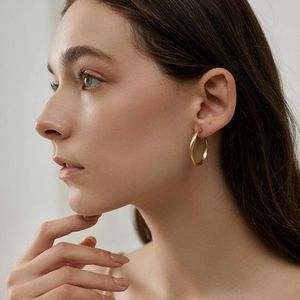 FREE WITH PURCHASE GreenTail 14k gold hoops BNIB
